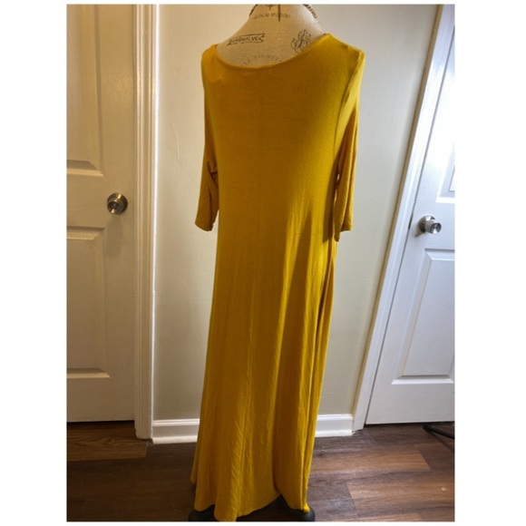 ✨NWOT✨ Long Sleeve Yellow Swing Dress S - Picture 5 of 7